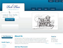 Tablet Screenshot of parkplacerx.com